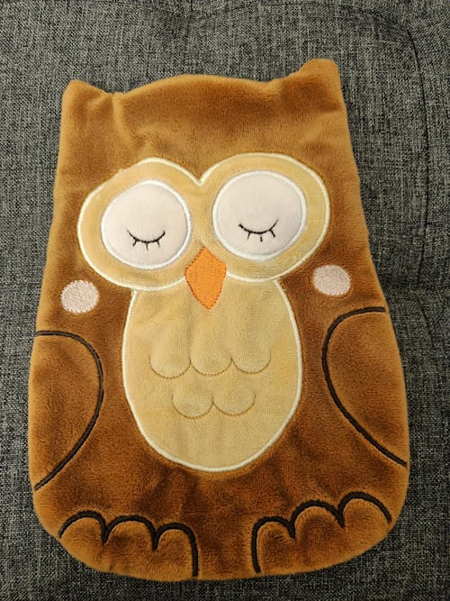 Eule ITH - Wärmflaschenbezug/Kirschkernkissen, Kuscheltier