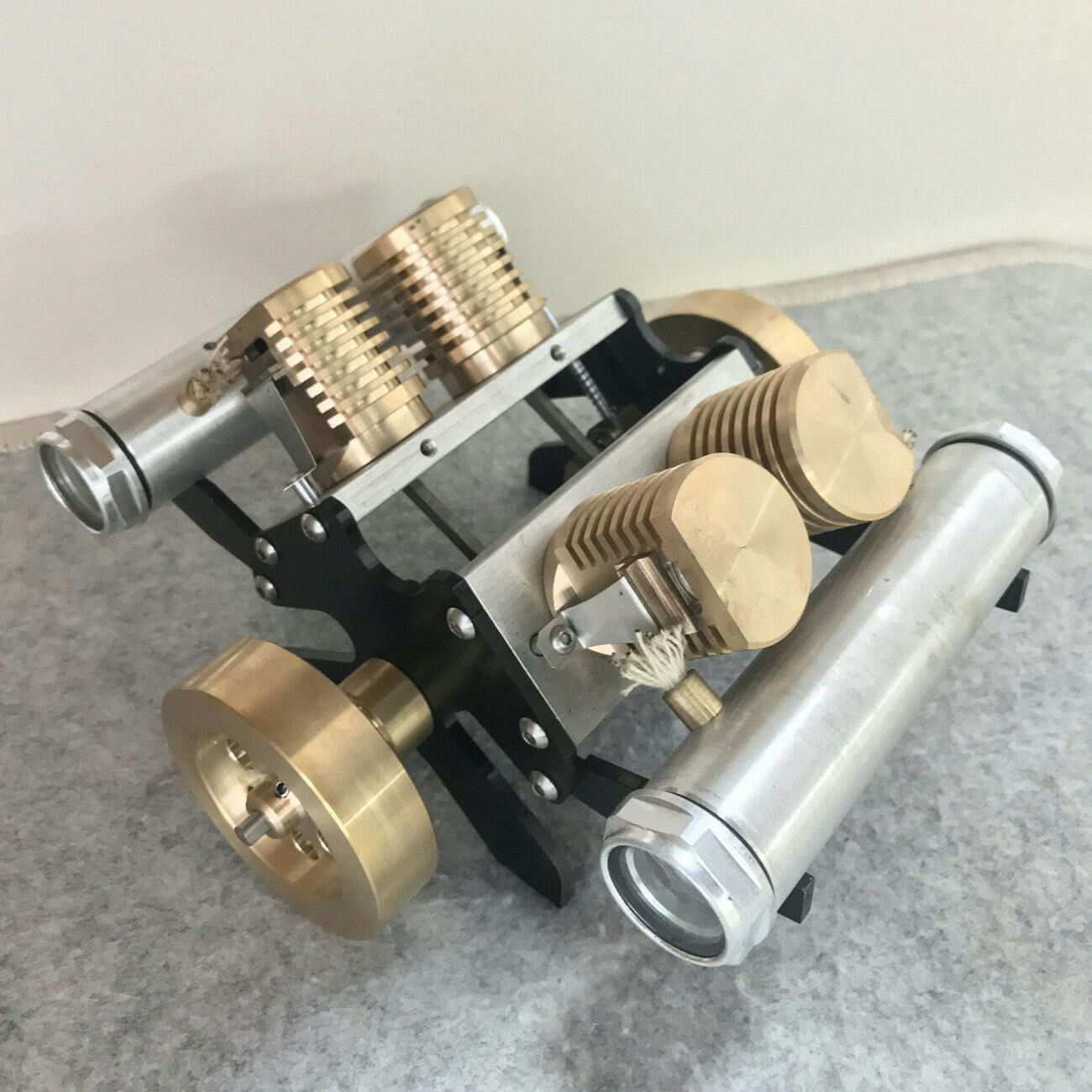 Stirling Engine Kit V-shape Four-cylinder Vacuum Suction v4 Engine ...