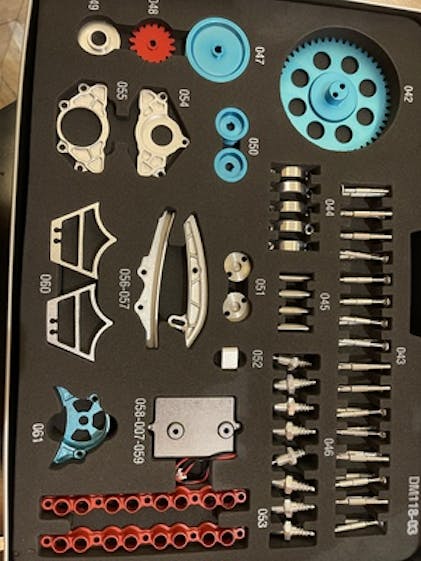 V8 Engine TECHING 3D Metal Mechanical Engine Model Science Experiment