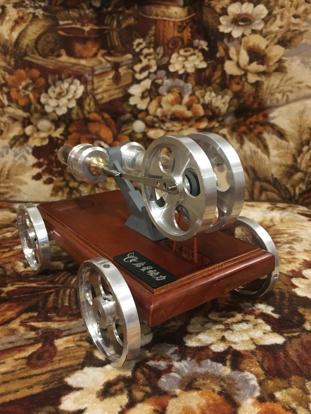 Stirling Engine Kit DIY Stirling Engine Car Model Kit With Solid Wood