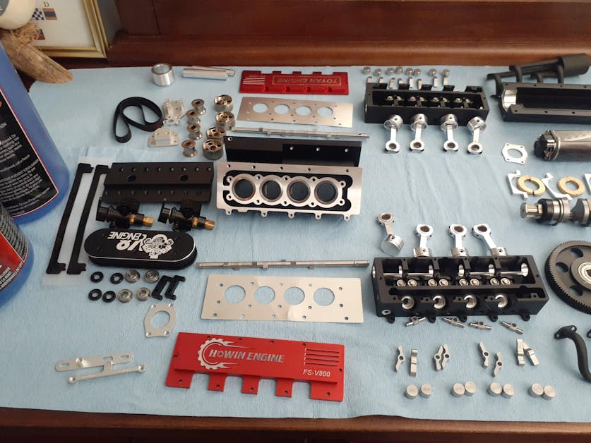 Toyan V8 Nitro Engine FS-V800 RC Engine Model Building Kits 28cc -  Stirlingkit