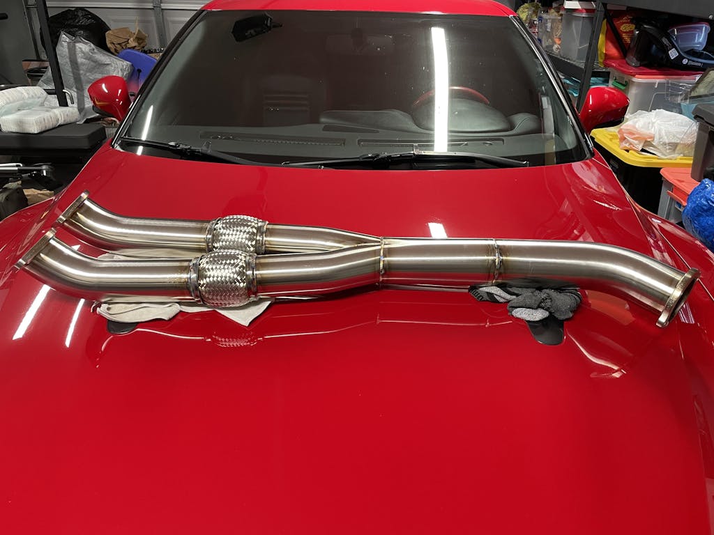STM R35 GTR Stainless Steel Race Y Pipe