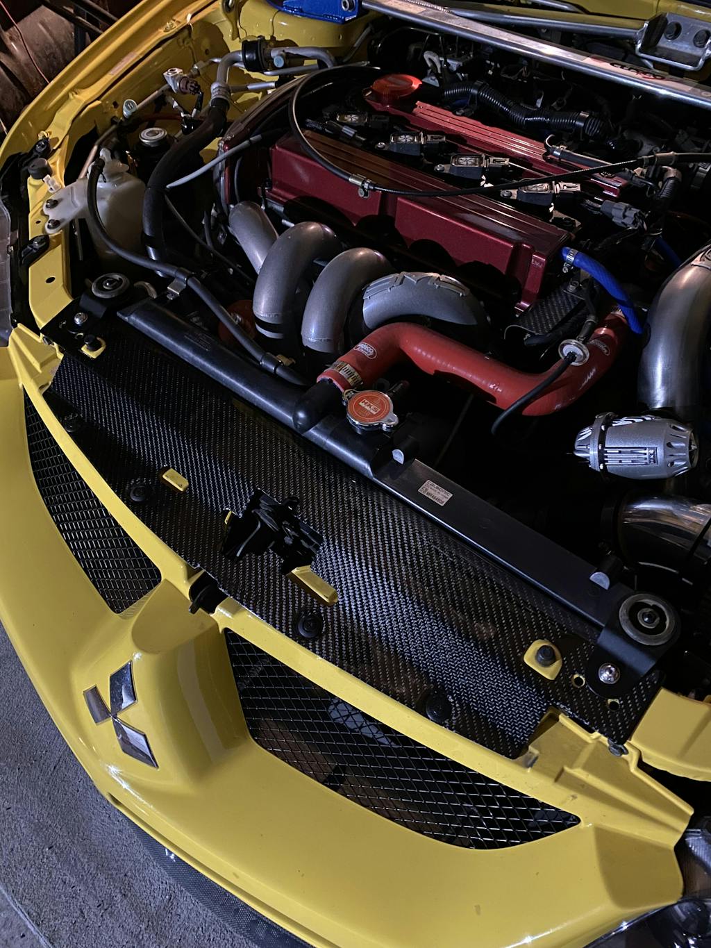 STM Evo 8/9 Carbon Fiber Radiator Shroud