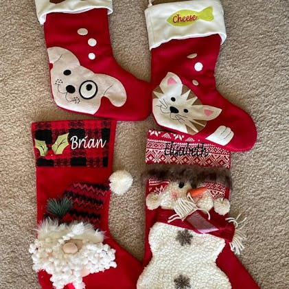Dog Christmas Stocking Knit Christmas Stocking For Dogs Dog
