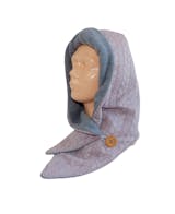 Kapuzenschal Zopf Jacquard – dein handgefertigtes, kuscheliges Unikat