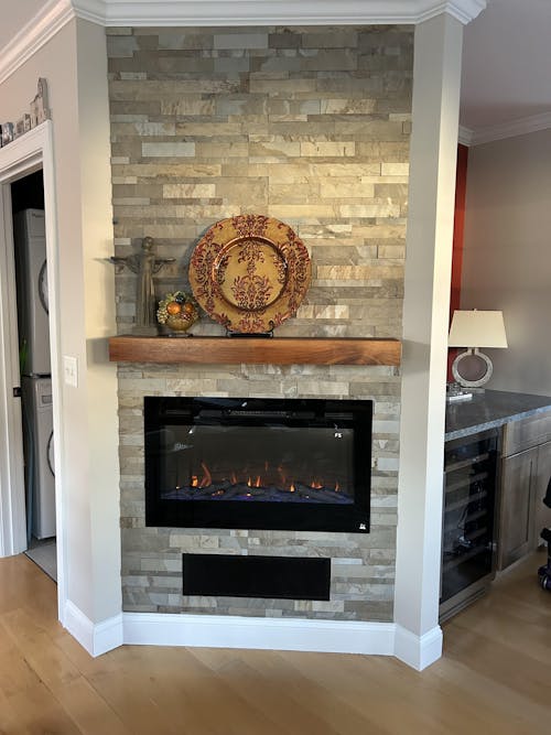 Opal Ash - Self-Adhesive 3D Peel & Stick Real Stacked Stone Tiles [Pack of 10]