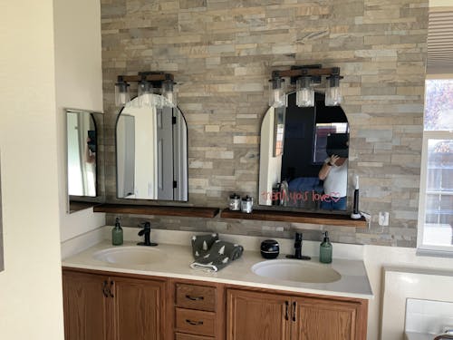 Opal Ash - Self-Adhesive 3D Peel & Stick Real Stacked Stone Tiles [Pack of 10]