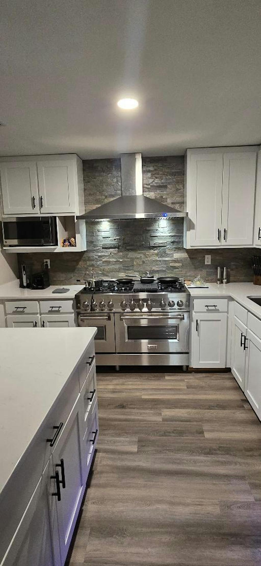 Burning Forest - Self-Adhesive 3D Peel & Stick Real Stacked Stone Tiles [Pack of 10]