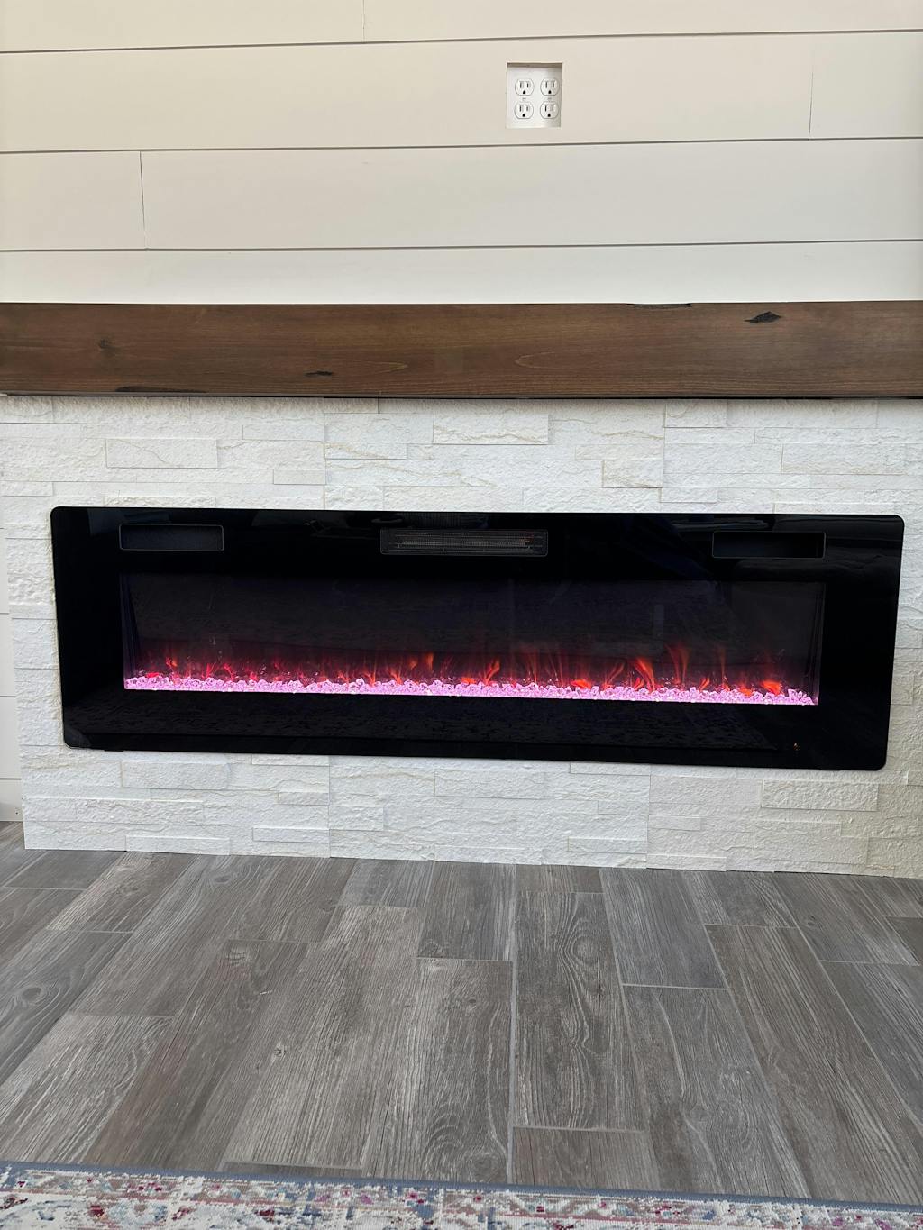 Ecru White - Self-Adhesive 3D Peel & Stick Real Stacked Stone Tiles [Pack of 10]