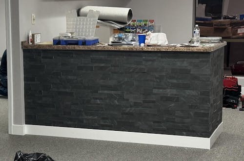 Shadow Gray - Self-Adhesive 3D Peel & Stick Real Stacked Stone Tiles [Pack of 10]