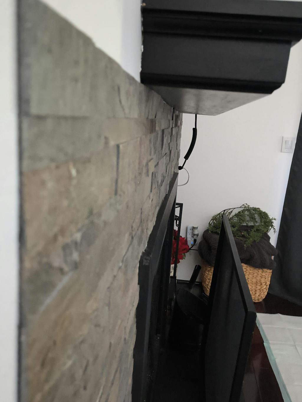 Burning Forest - Self-Adhesive 3D Peel & Stick Real Stacked Stone Tiles [Pack of 10]