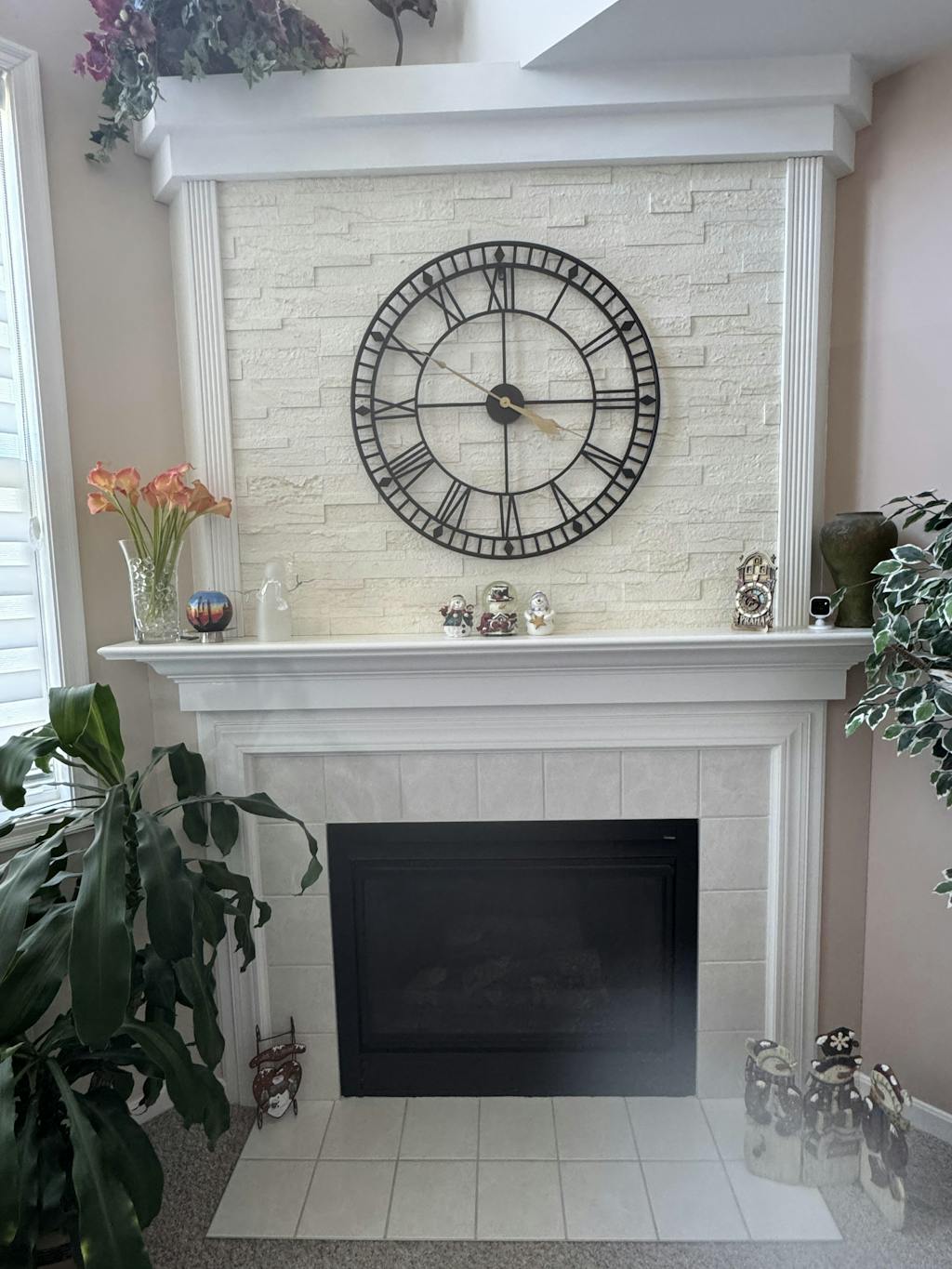 Ecru White - Self-Adhesive 3D Peel & Stick Real Stacked Stone Tiles [Pack of 10]