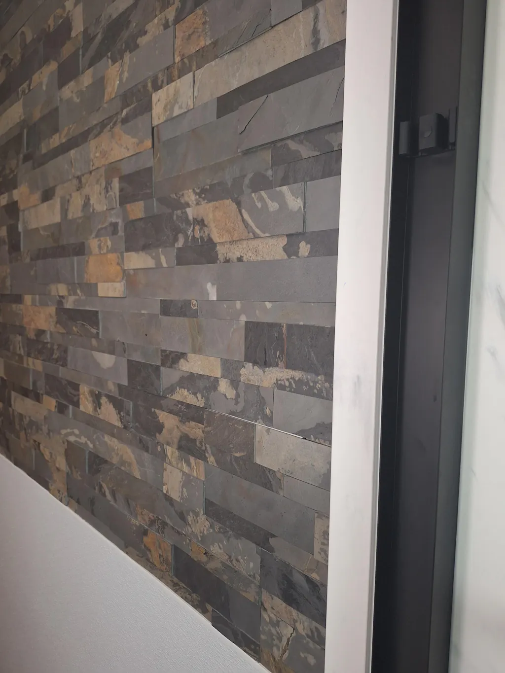 Storm Dust - Self-Adhesive 3D Peel & Stick Real Stacked Stone Tiles [Pack of 10]