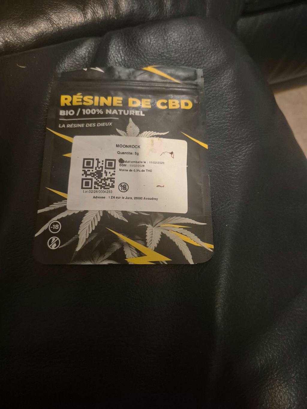 Échantillons Résines