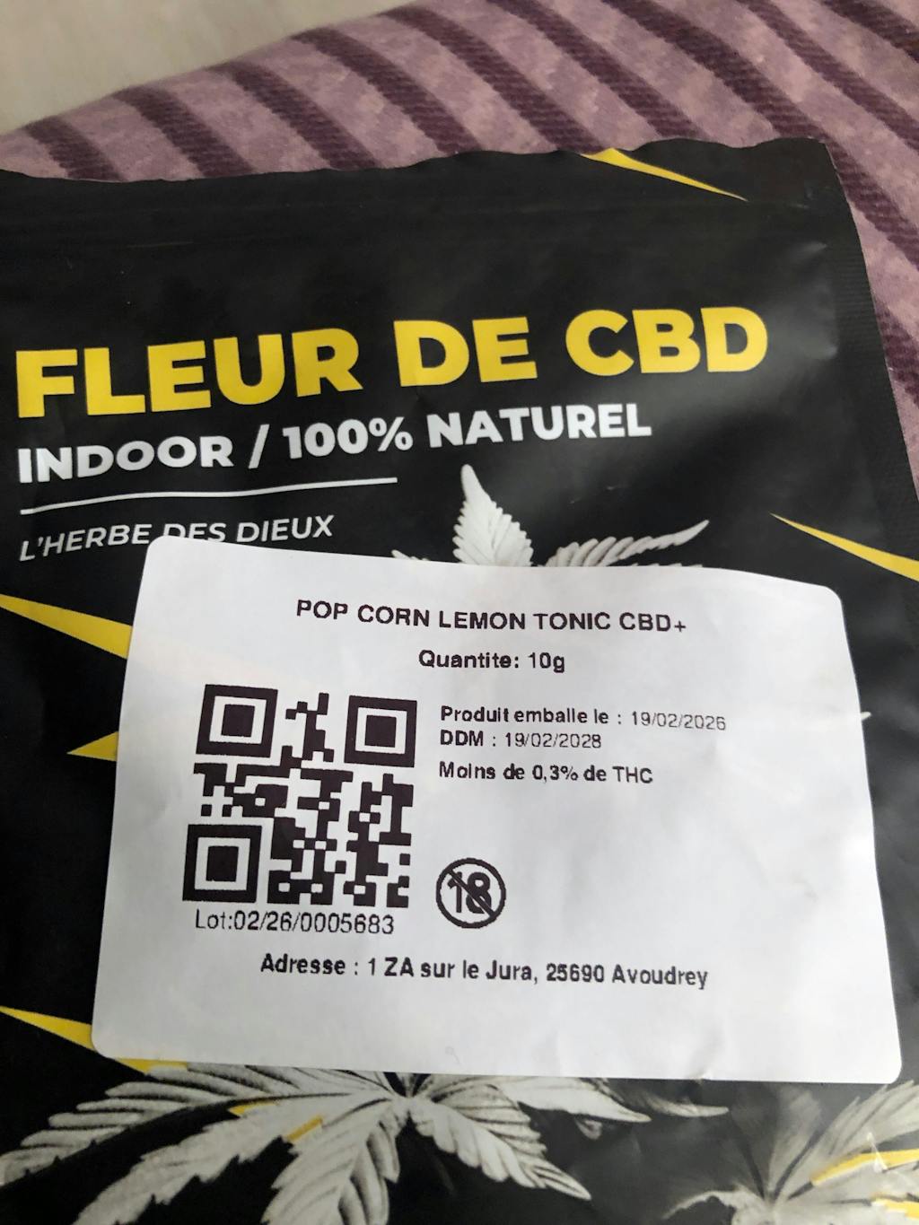 POP CORN LEMON TONIC CBD+