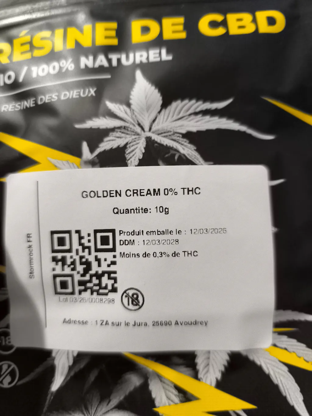 GOLDEN CREAM 0% THC
