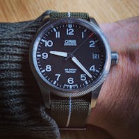 Marine Nationale - Army Green With White Stripe