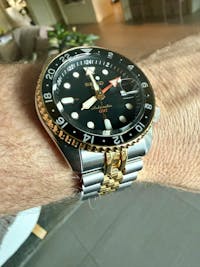 [STRAPCODE] Super-Jub Louis Steel Bracelet Silver/Gold with V-Clasp