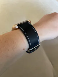 [Quick Release] Nubuck Leather - Black | White Stitching