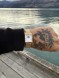 [Forstner] Gold Plated Forstner 7-Row Beads of Rice Watch Bracelet