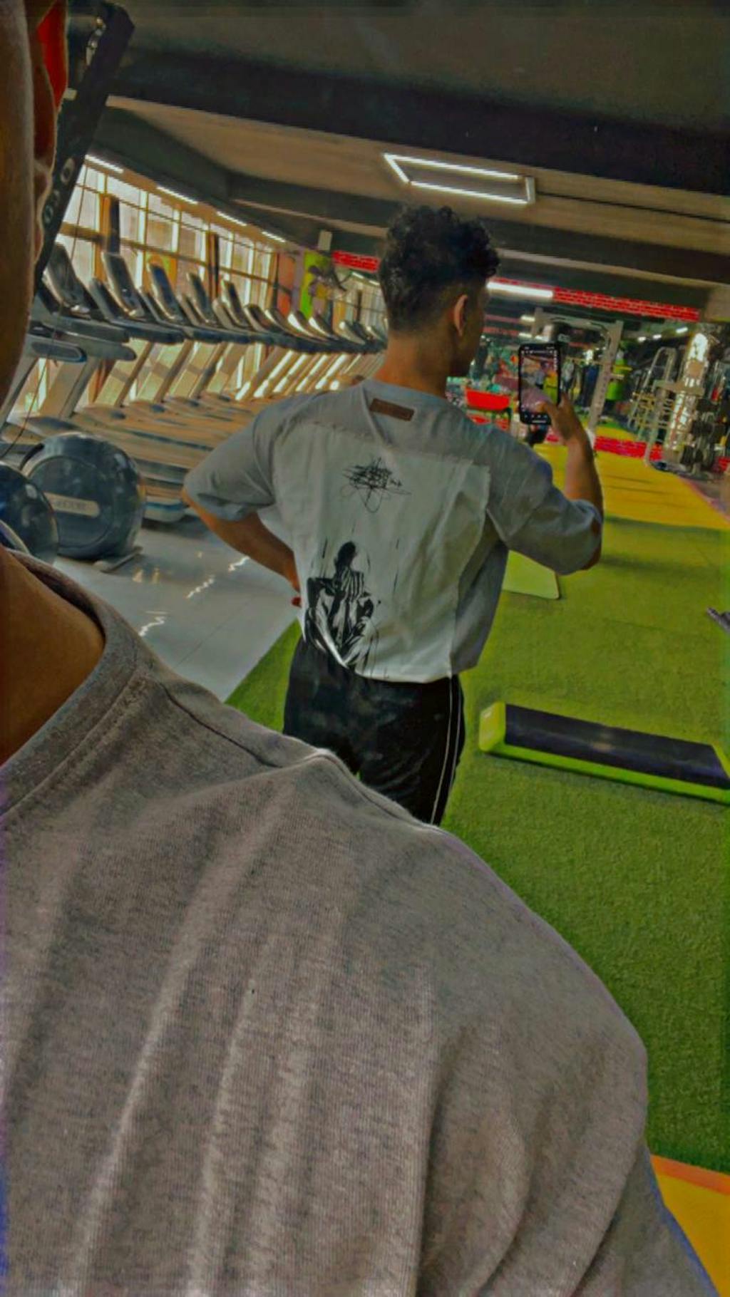 Sabar Gray Color - Oversized Graphic T-shirt