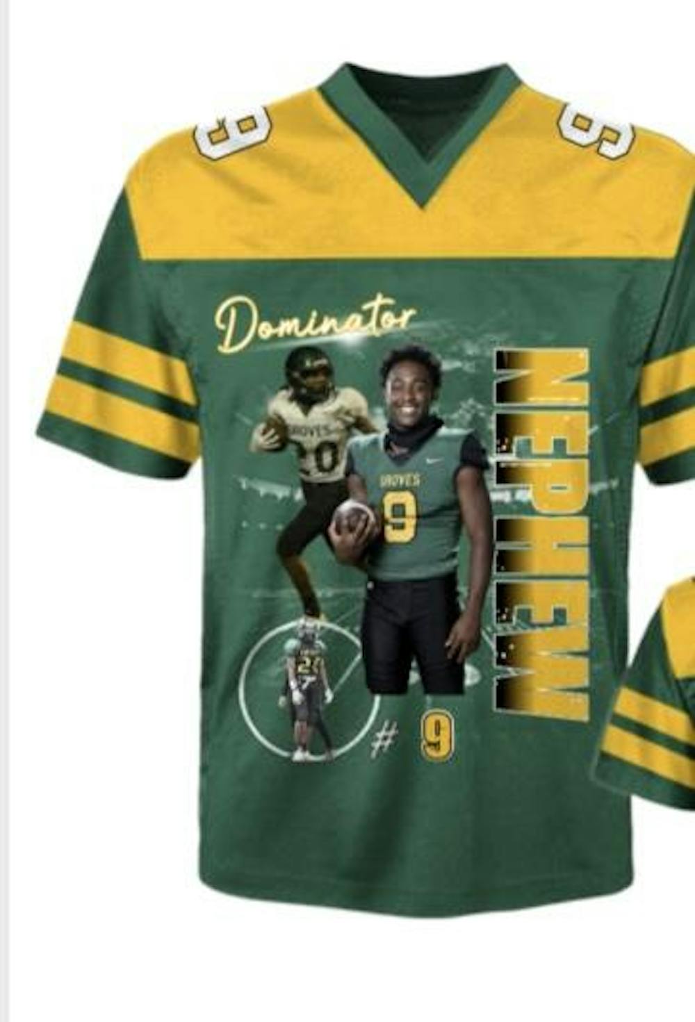 Custom Photo Football Player Shirt - Personalized Team Name School Name Football Jersey Shirt Tu24 Li29