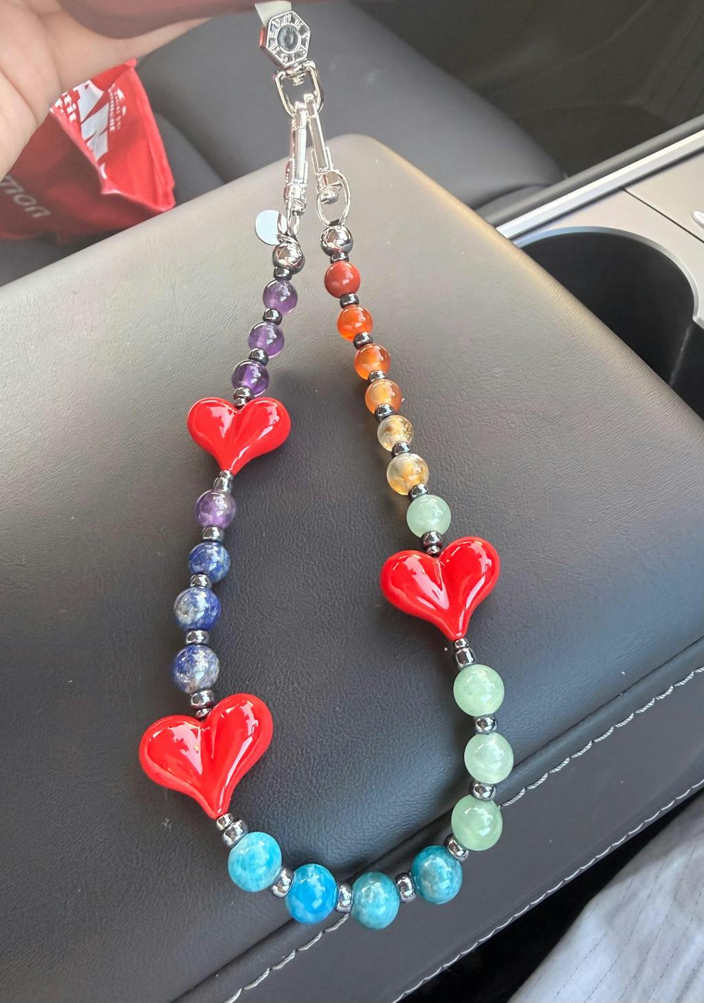 String Ting/ Flutter Drip Crystal ストラップ STRING TING/Flutter Drip Crystal Wristlet Phone Strap (String Ting