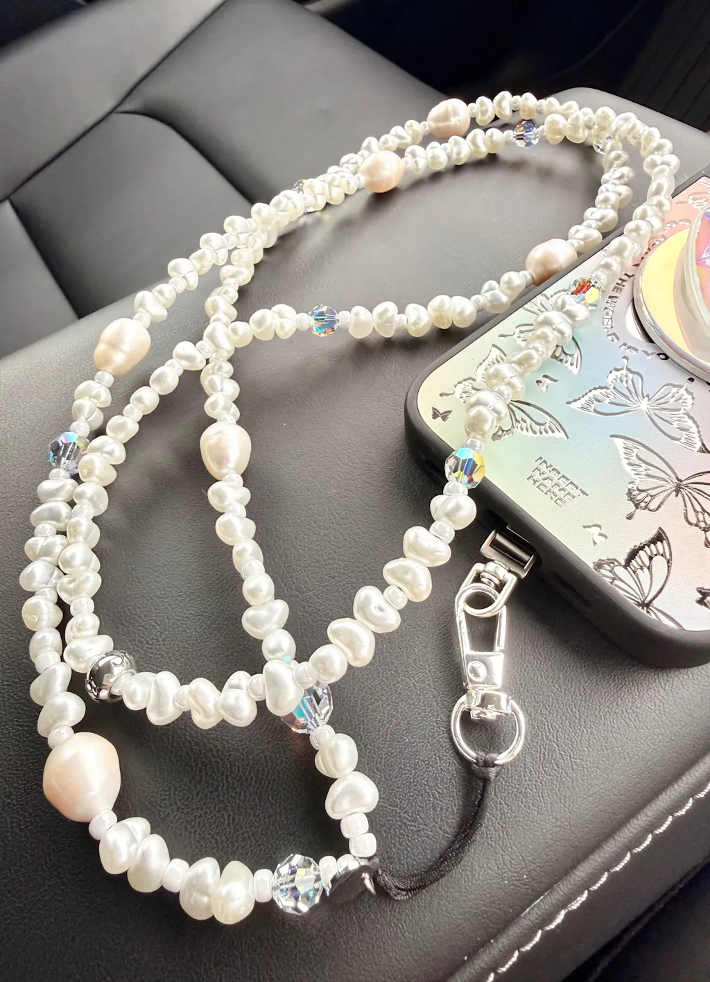 Venus Pearl Trap Crossbody Phone Strap | String Ting® Official