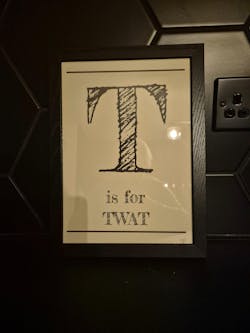T is for Twat... Alphabet Wall Art Print