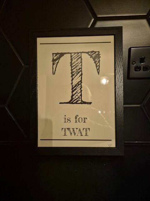 T is for Twat... Alphabet Wall Art Print