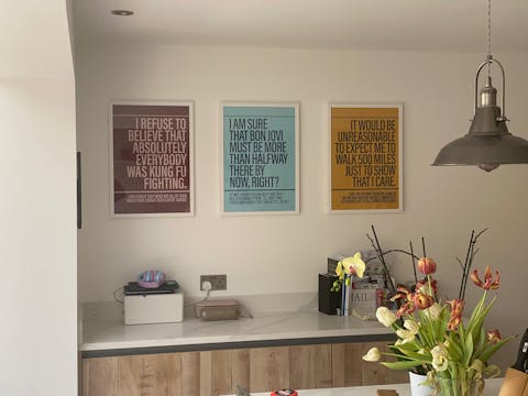 Not Everybody was Kung Fu Fighting print