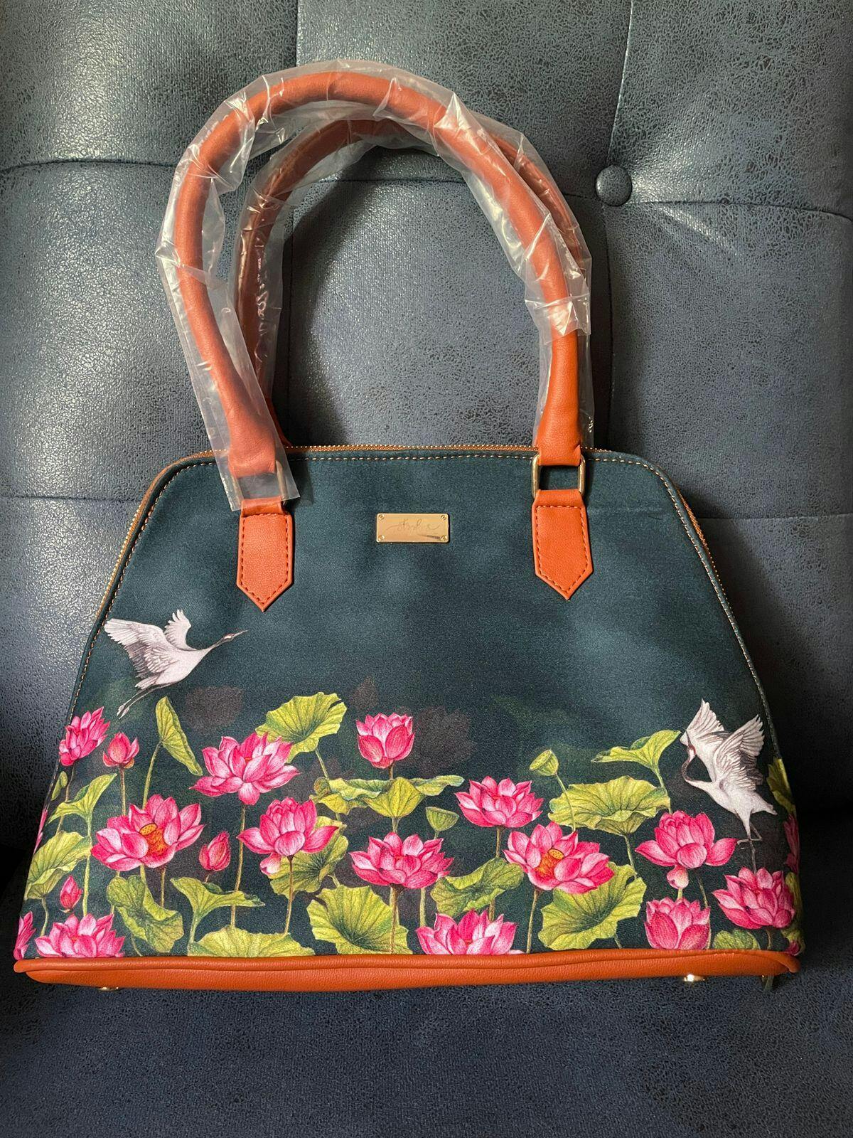 Lotus Field Handbag – Strokes by Namrata Mehta