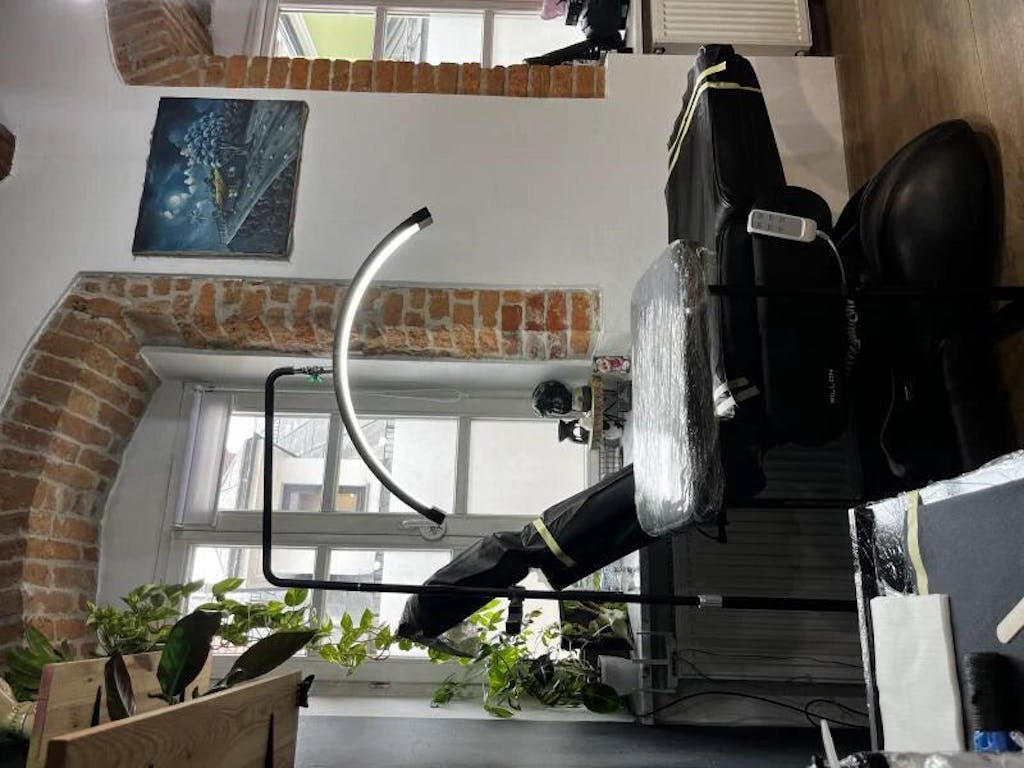 Lampa kosmetyczna POL Moon III - Złota