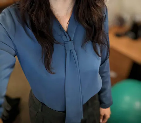 Modern Chic Long Sleeve Tie Neck Blouse