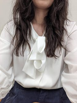 Modern Chic Style Tie Blouse