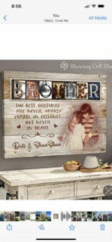 Personalized Gift For Brother, Sentimental Gift For Brother From Sister,  Thank You Gift For Brother - Stunning Gift Store