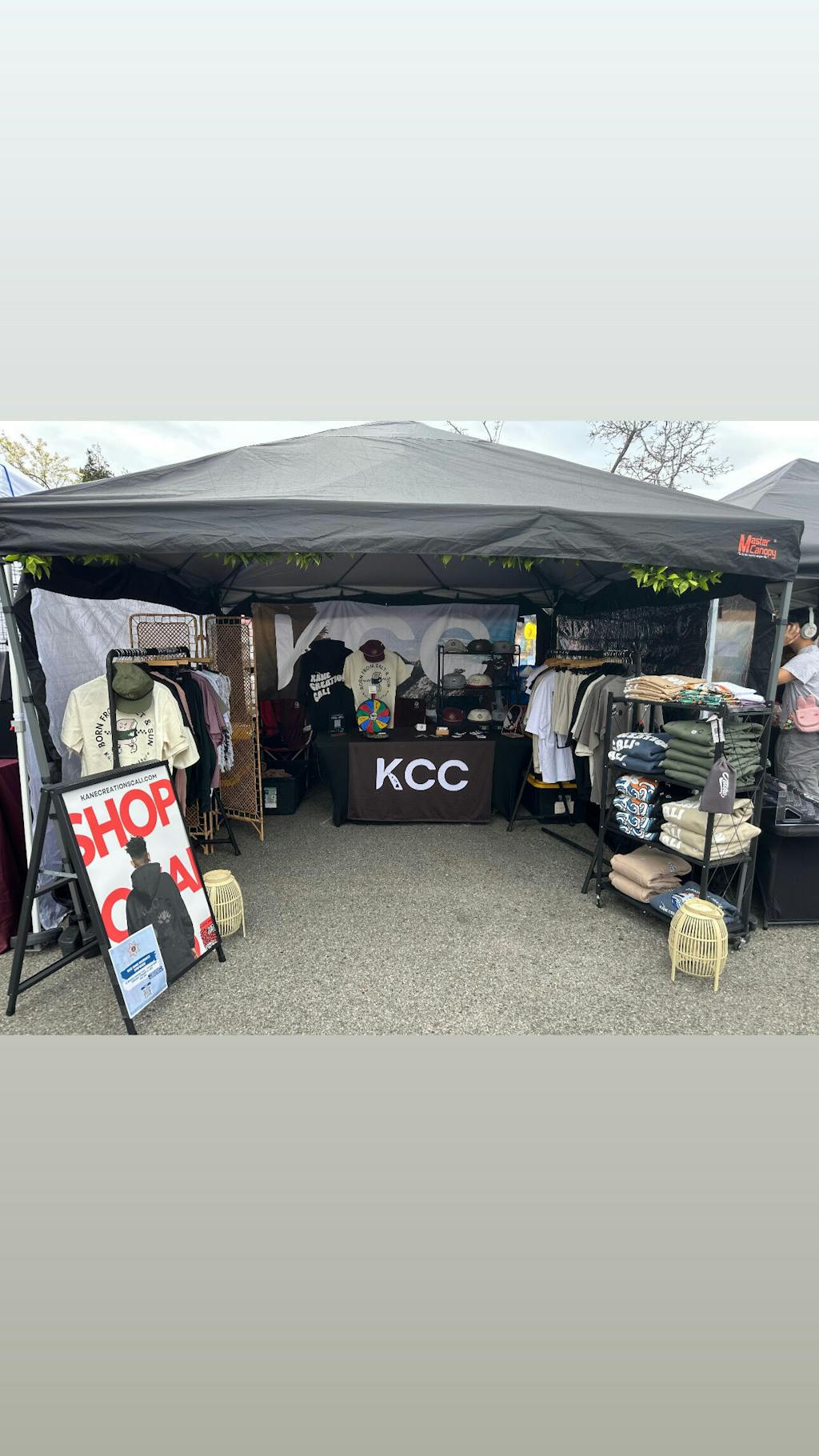 Custom Canopy Rear Wall