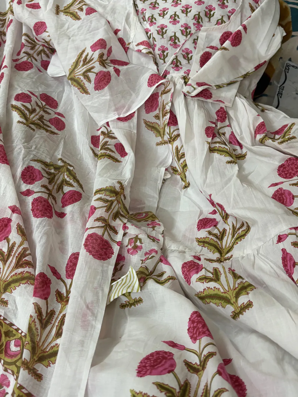 Teal Bloom Cotton Printed Suit Set main image 0