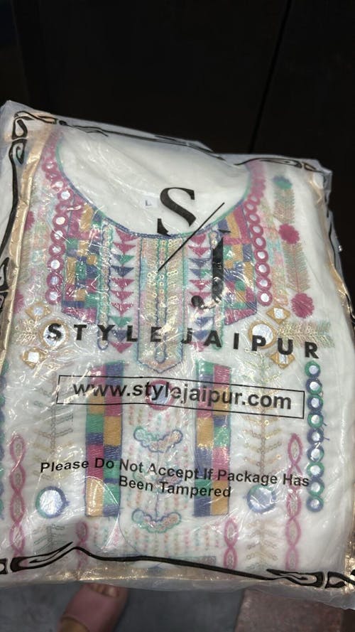 White Embroidered Chanderi Suit Set with Dupatta