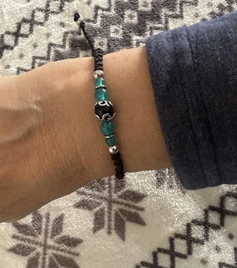Bracciale Nuraghino con Calcedonio blu