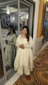 Neha's Off White Colour Trending Anarkali Suit Set