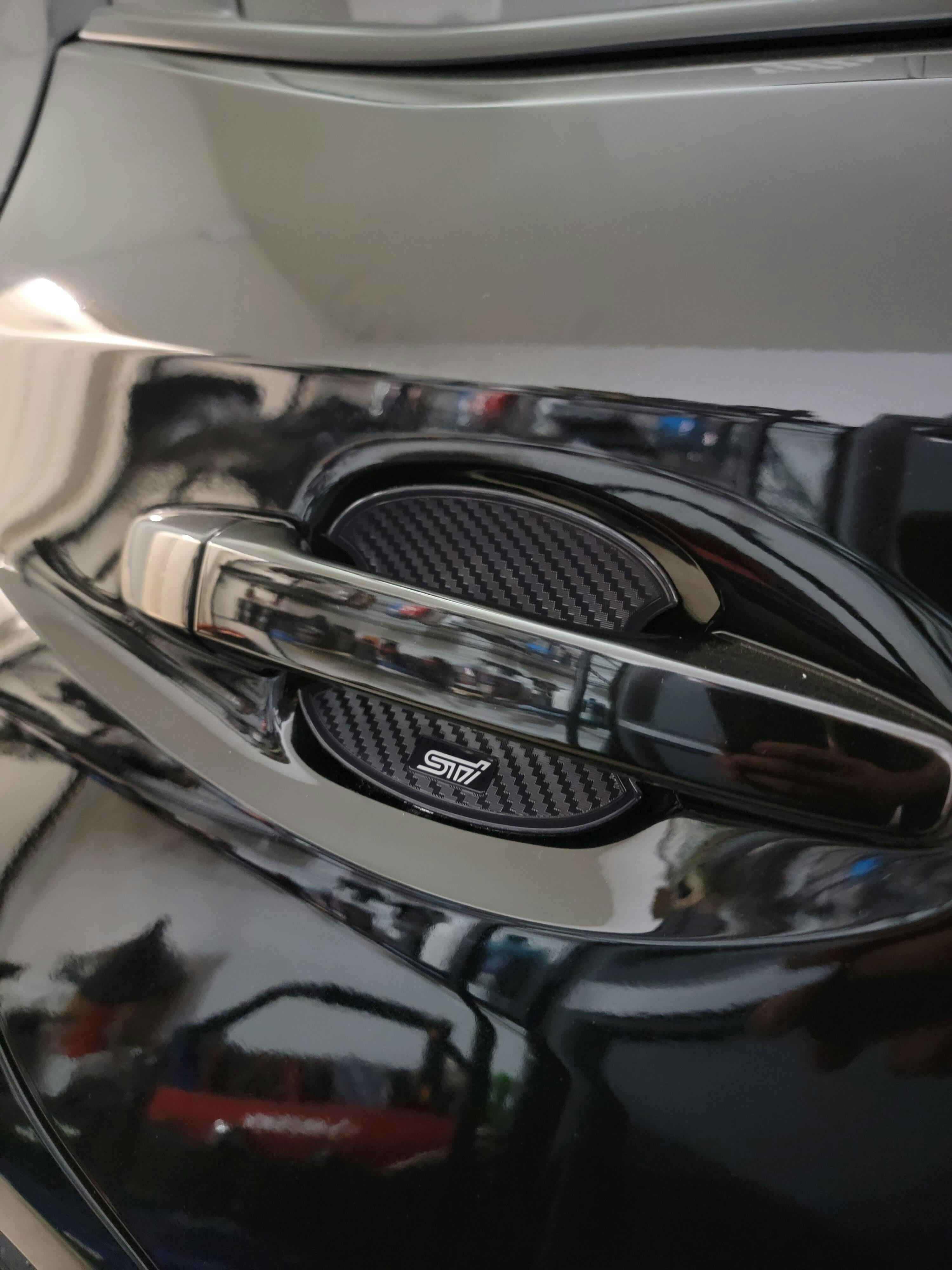 Subaru STI Carbon Fiber Look Door Handle Cup Protector 20152021 WRX