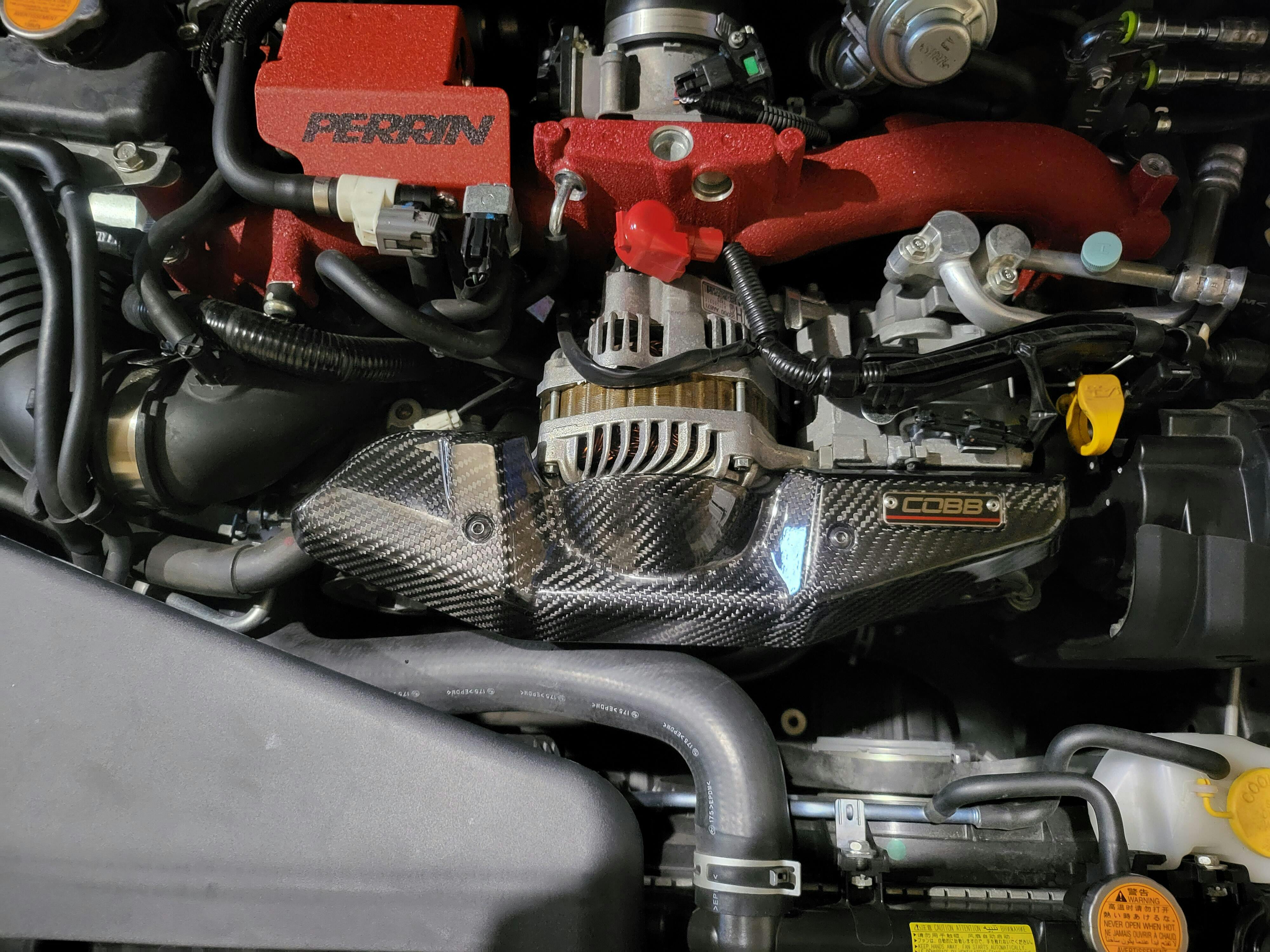 COBB Redline Carbon Fiber Alternator Cover 20082014 WRX / 20082021