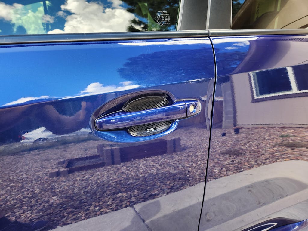 Subaru STI Carbon Fiber Look Door Handle Cup Protector 20152021 WRX
