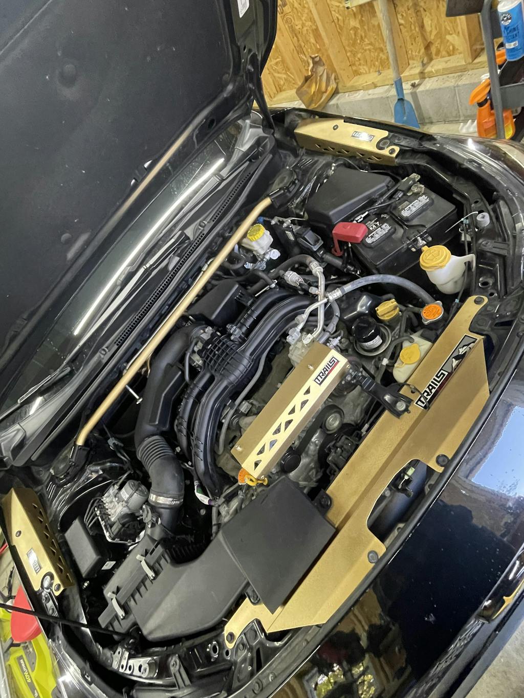 Perrin Front Strut Tower Bar Red 20182022 Crosstrek / 20182022