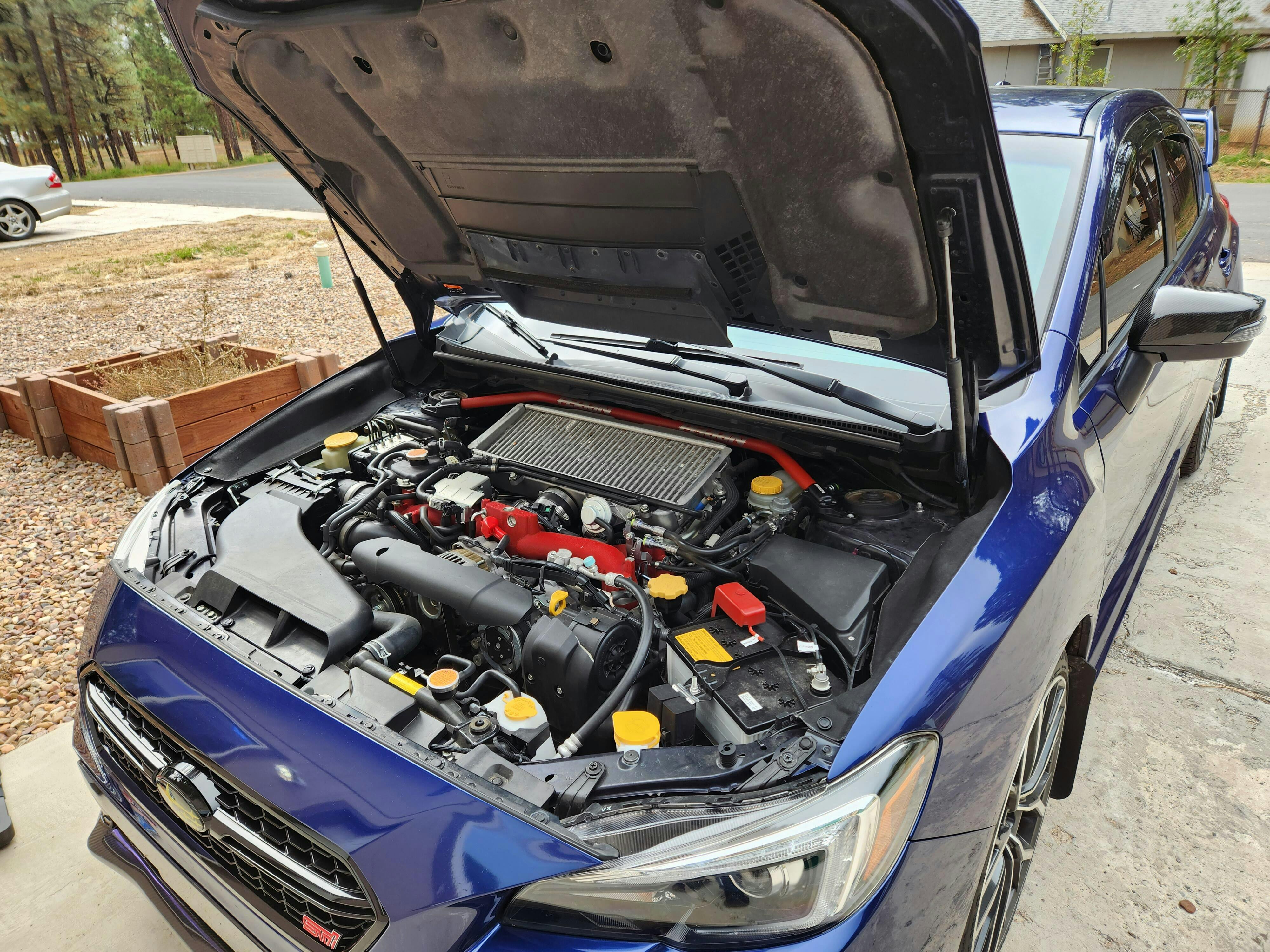 Perrin Front Strut Tower Brace Red 20082021 WRX / 20082021 STI / 2013