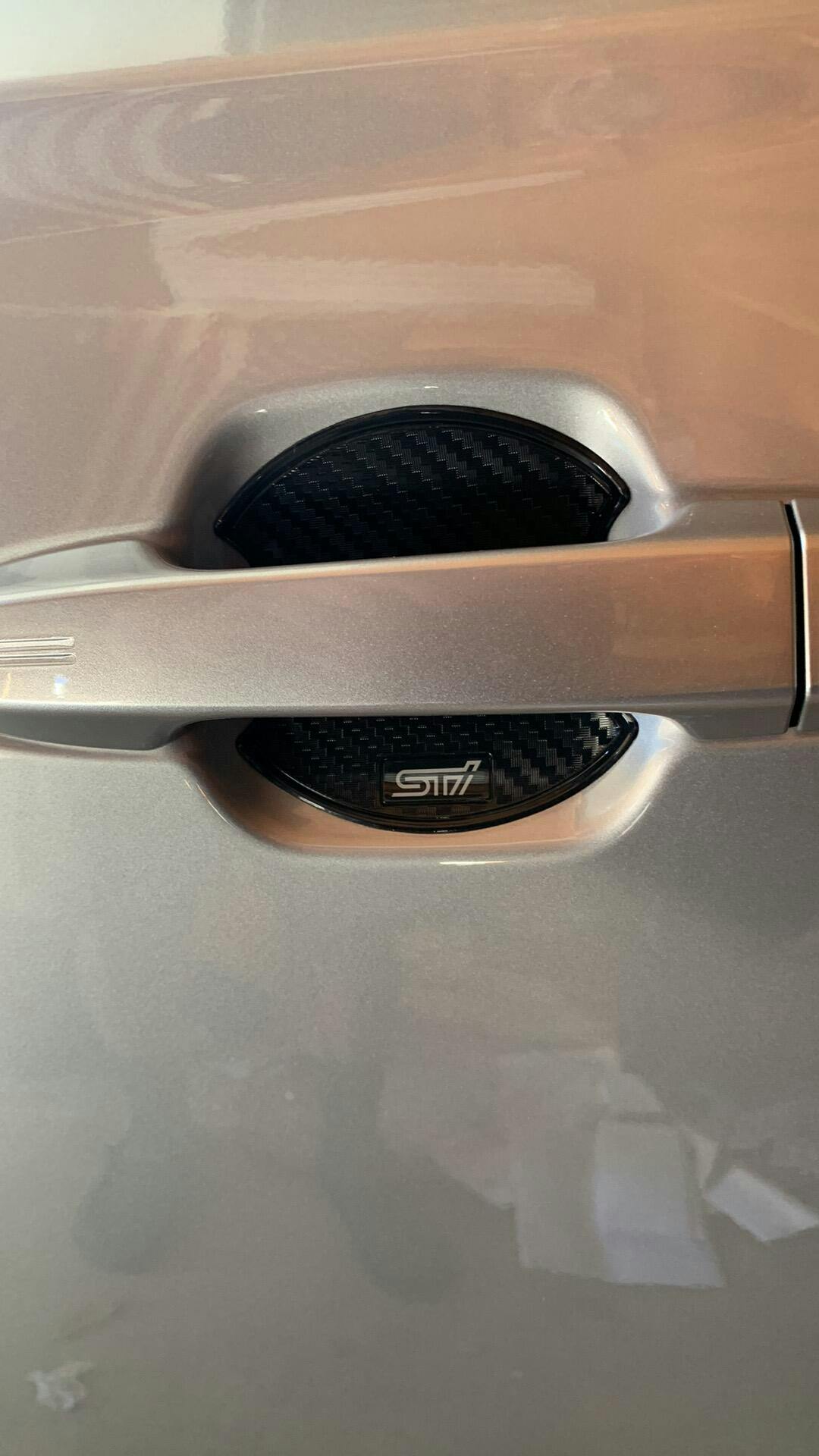 Subaru OEM STI Carbon Fiber Look Door Handle Cup Protector 2022 WRX