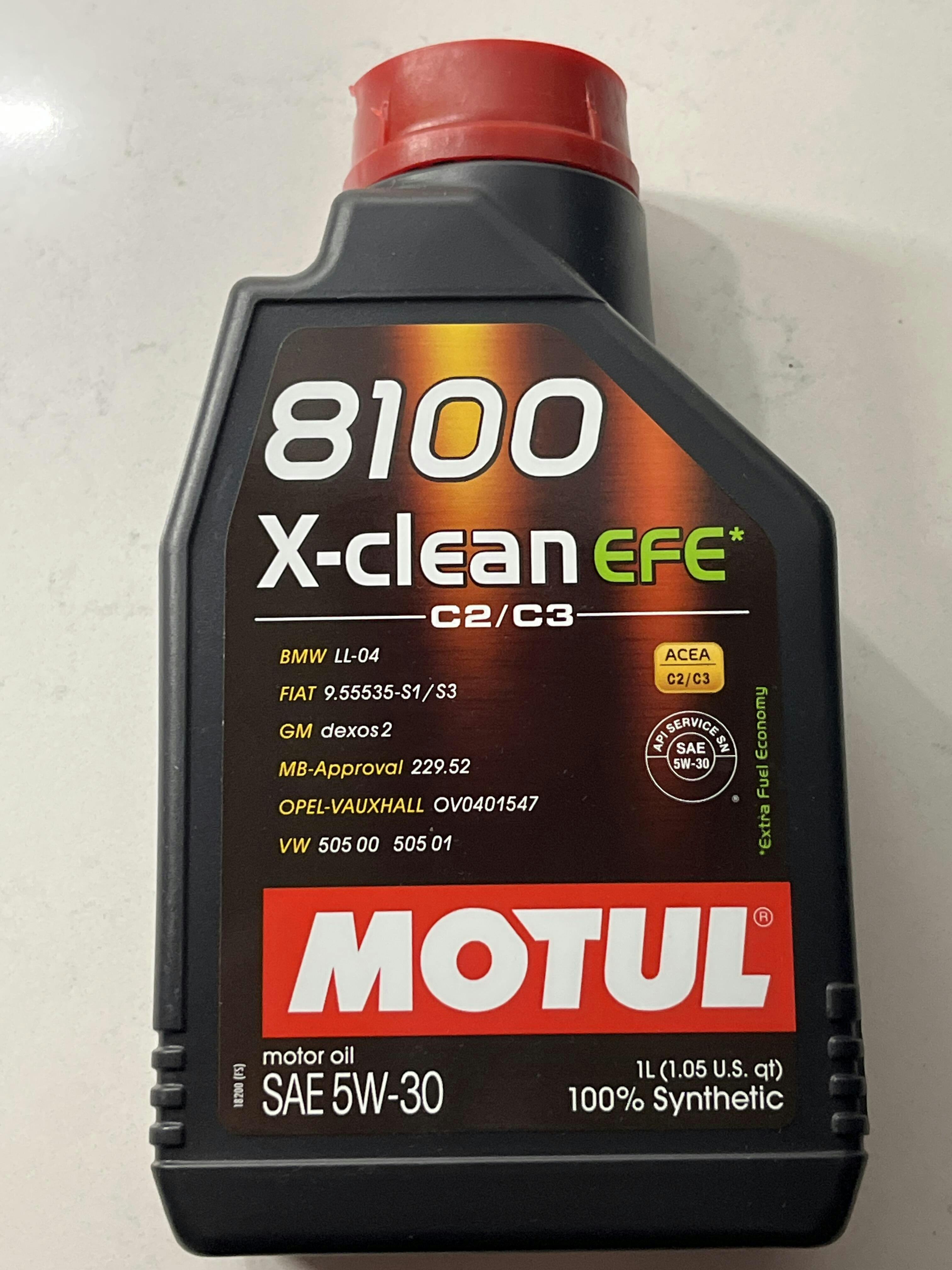Motul 8100 5W-30 X-clean EFE Motor Oil 1L for Subaru WRX STI