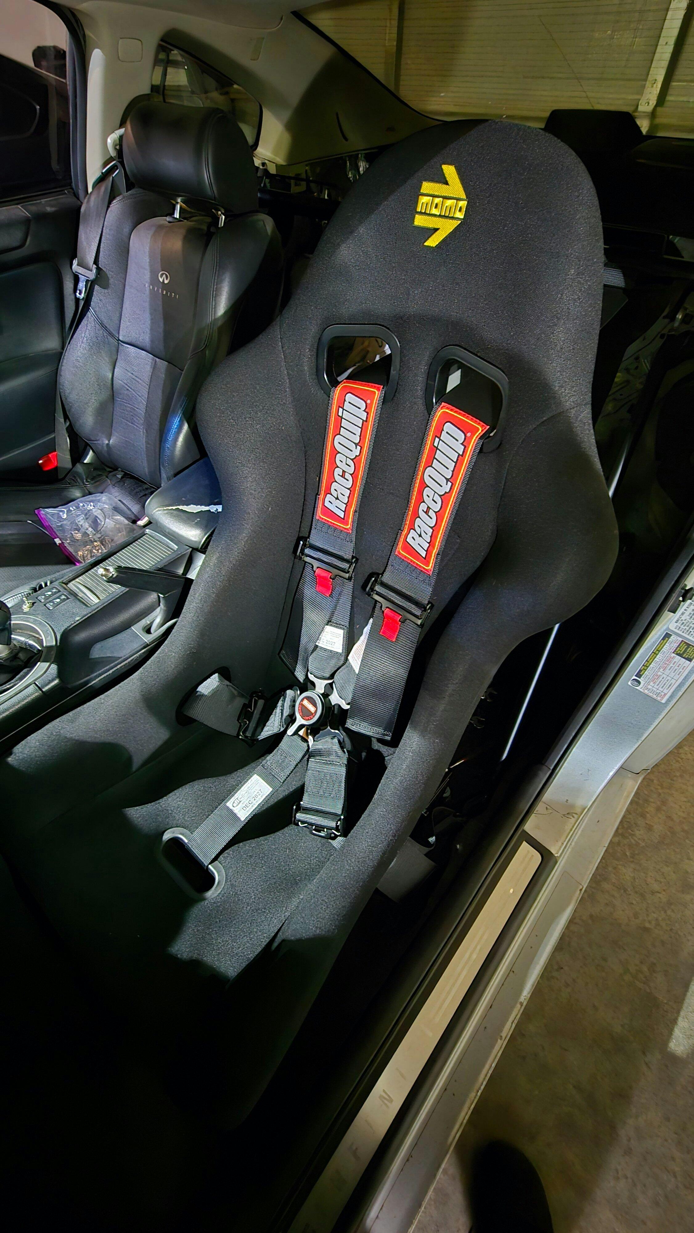 Momo Start Seats FIA Black Hardshell for Subaru WRX STI — Subimods.com