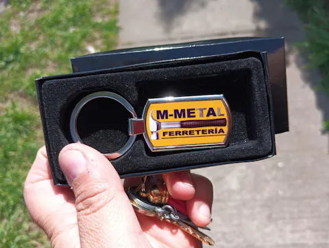 Llavero Metalico Placa
